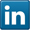 Blue LinkedIn Button