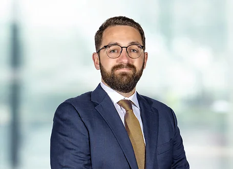 Joshua Levitt on light blue and white bokeh banner