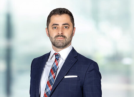 David Panzarella on light blue and white bokeh banner