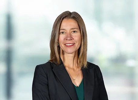 Patricia Heer on light blue and white bokeh banner